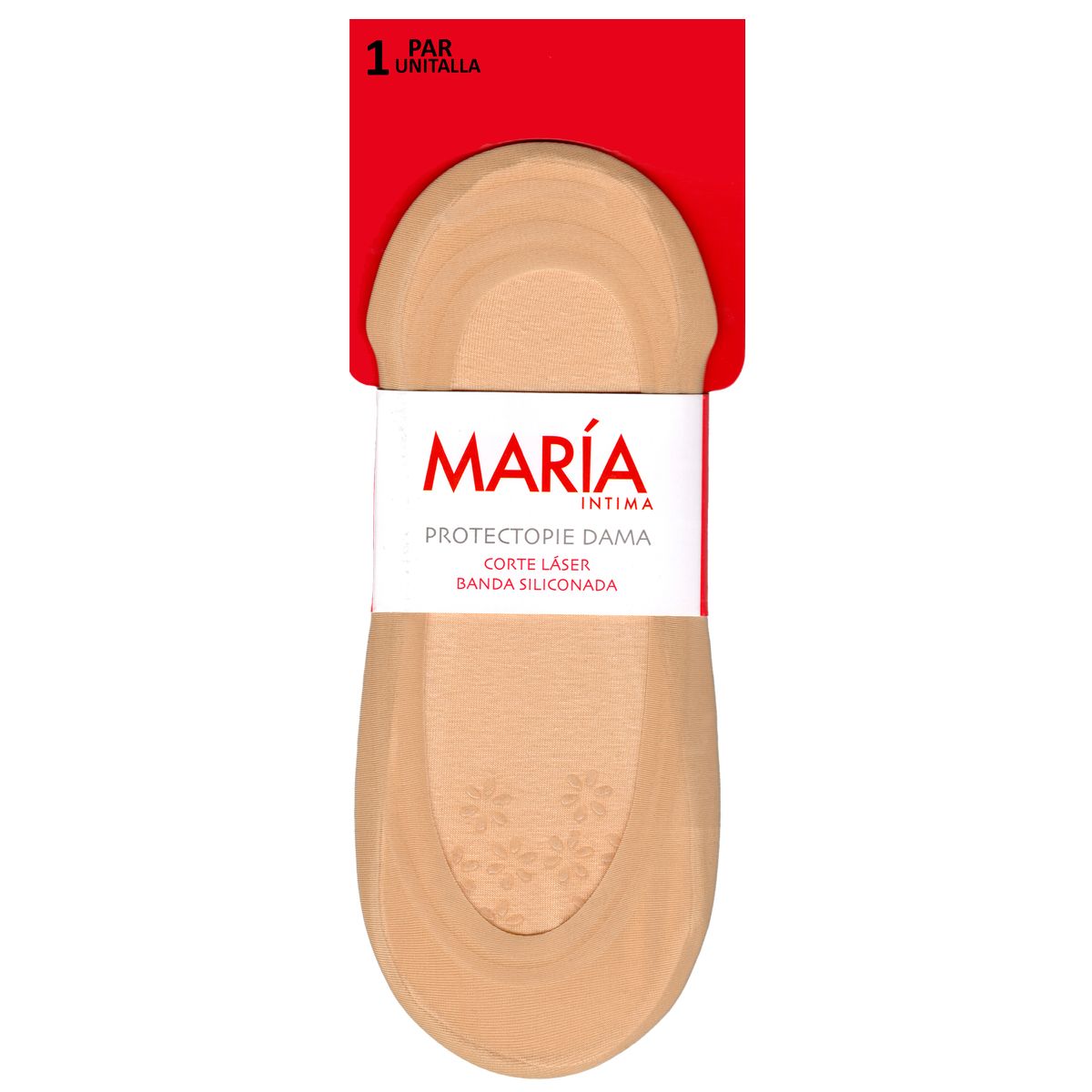 María Intima Protecto Pie Corte Láser Banda Siliconada Mod.684