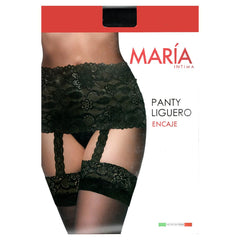 María Intima Panty Liguero con Encaje Mod.2107